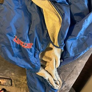 Vintage Detroit Wind Jacket, BLUE, Large
